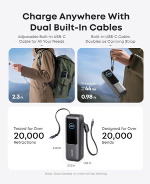 ⚡ Anker Power Bank 25,000 mAh con 3 Puertos USB-C 100W – Potencia Pro en tu bolsillo