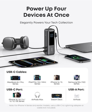 ⚡ Anker Power Bank 25,000 mAh con 3 Puertos USB-C 100W – Potencia Pro en tu bolsillo