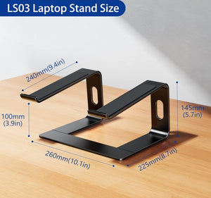 BESIGN LS03 Soporte de Aluminio para Laptop – Ergonomía y estilo para tu espacio de trabajo