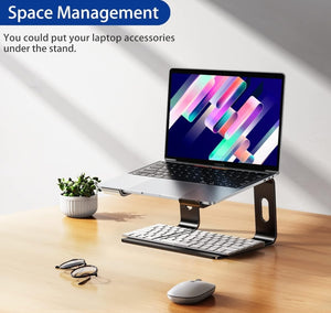BESIGN LS03 Soporte de Aluminio para Laptop – Ergonomía y estilo para tu espacio de trabajo