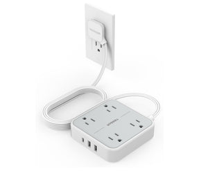 🔌 TESSAN Regleta Multicontacto con Protección de Sobretensión – Potencia y seguridad en un solo diseño