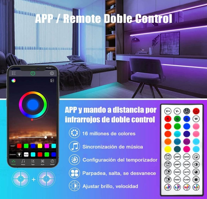 🌈 EASYTAO Tira LED WiFi 20M – Control Total con Alexa y Google Home
