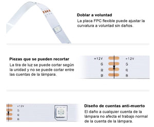 🌈 EASYTAO Tira LED WiFi 20M – Control Total con Alexa y Google Home