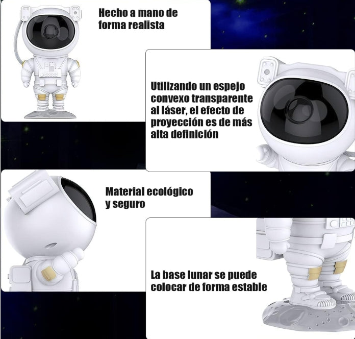🌌 LONGLIV Proyector Astronauta de Estrellas – Ilumina tu mundo con galaxias mágicas