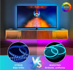 🌈 EASYTAO Tira LED Neon RGB 10M con Bluetooth – Transforma tu espacio con color y ritmo