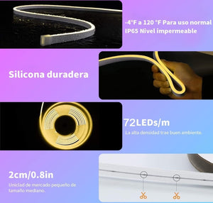 🌈 EASYTAO Tira LED Neon RGB 10M con Bluetooth – Transforma tu espacio con color y ritmo