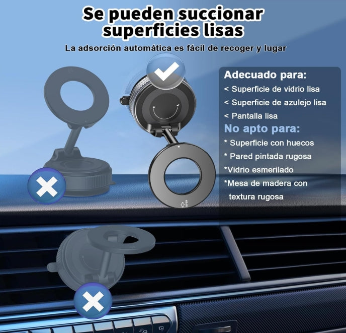 Gahenwo Soporte Magnético Mini para Celular – Montaje Seguro en Cualquier Superficie