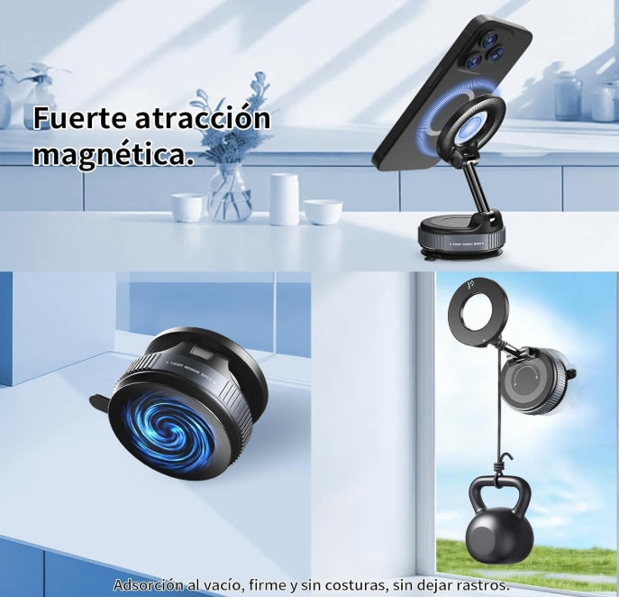 Gahenwo Soporte Magnético Mini para Celular – Montaje Seguro en Cualquier Superficie