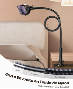 Lamicall Soporte Flexible para Celular – Comodidad Total en Cama o Escritorio