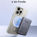 UGREEN 10000mAh Power Bank Inalabrico PD 20W Carga Raida, Cargador USB C Portail Magnaco, Bateria Externa Compatible con iPhone 16/15/14 Serie, Galaxy, Xiaomi, iPad, LG, Negro