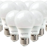 💡 iGoto Pack de 10 Focos LED A60 9W Luz Fría – Ahorra energía, ilumina con potencia