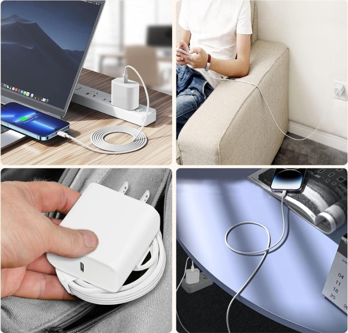 ⚡ JUGLUTE Cargador Rápido 25W para iPhone – Potencia Original, Carga Sin Esperas