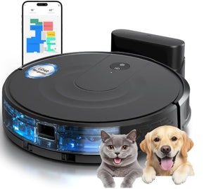 Kewbily Robot Aspirador y Mopa 2 en 1 – Limpieza inteligente sin esfuerzo