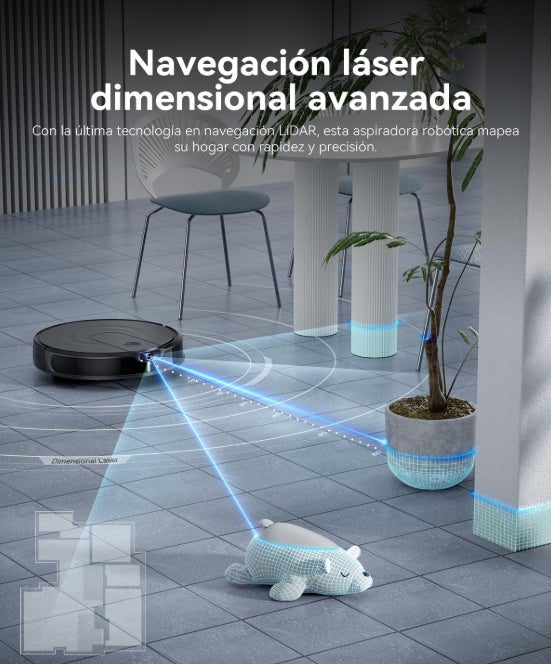 Kewbily Robot Aspirador y Mopa 2 en 1 – Limpieza inteligente sin esfuerzo