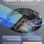 Kewbily Robot Aspirador y Mopa 2 en 1 – Limpieza inteligente sin esfuerzo