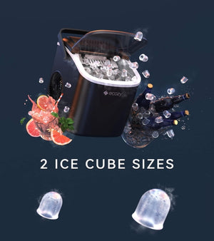 ecozy Máquina de Hielo – Hielo fresco en 6 minutos, cuando lo necesites