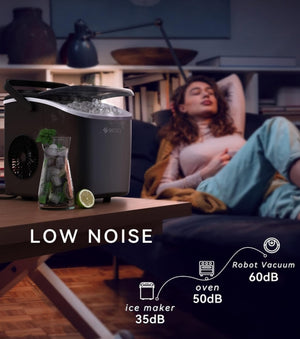 ecozy Máquina de Hielo – Hielo fresco en 6 minutos, cuando lo necesites