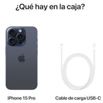 Apple iPhone 15 Pro (128 GB) Titanio Azul (Reacondicionado) – Potencia Pro, Precio Inteligente