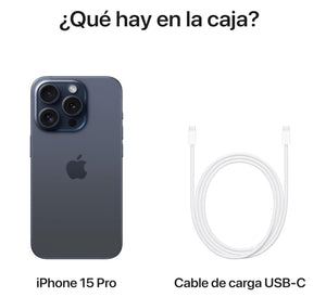 Apple iPhone 15 Pro (128 GB) Titanio Azul (Reacondicionado) – Potencia Pro, Precio Inteligente