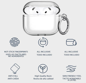 🎧 USTIYA Funda Transparente para AirPods 4 (2025) – Protección con estilo minimalista