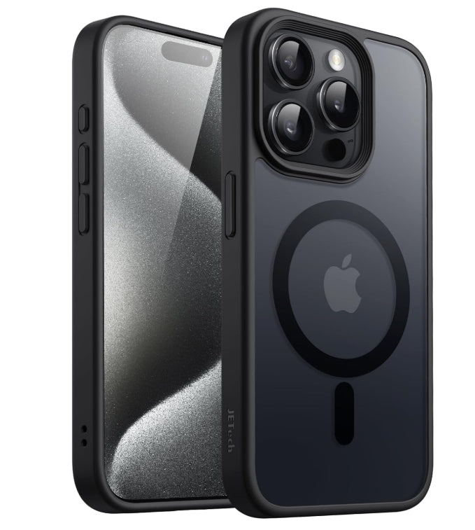 JETech Funda Magnética para iPhone 15 Pro Max – Protección delgada, elegante y MagSafe Ready