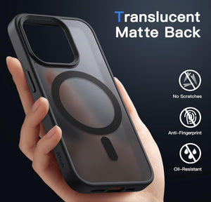 JETech Funda Magnética para iPhone 15 Pro Max – Protección delgada, elegante y MagSafe Ready