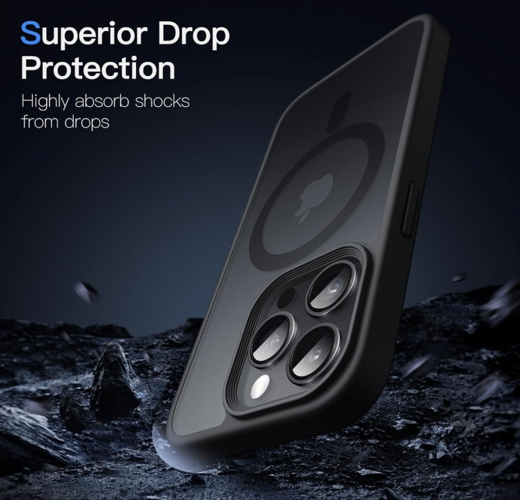 JETech Funda Magnética para iPhone 15 Pro Max – Protección delgada, elegante y MagSafe Ready