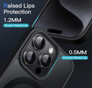 JETech Funda Magnética para iPhone 15 Pro Max – Protección delgada, elegante y MagSafe Ready