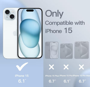 JETech Funda de Silicona para iPhone 15 – Protección con estilo y suavidad