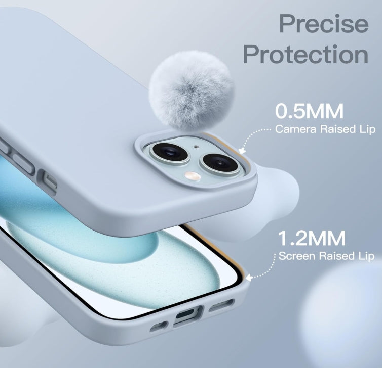JETech Funda de Silicona para iPhone 15 – Protección con estilo y suavidad