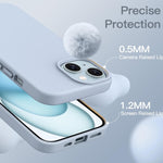 JETech Funda de Silicona para iPhone 15 – Protección con estilo y suavidad