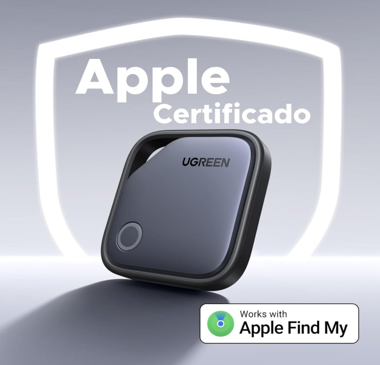 UGREEN FineTrack Smart Finder Compatible con Apple Find My (sólo iOS), Bluetooth Tracker para el Equipaje, Key Finder, Etiqueta Inteligente para Llaves, Maletas, pasaportes con batería reemplazable