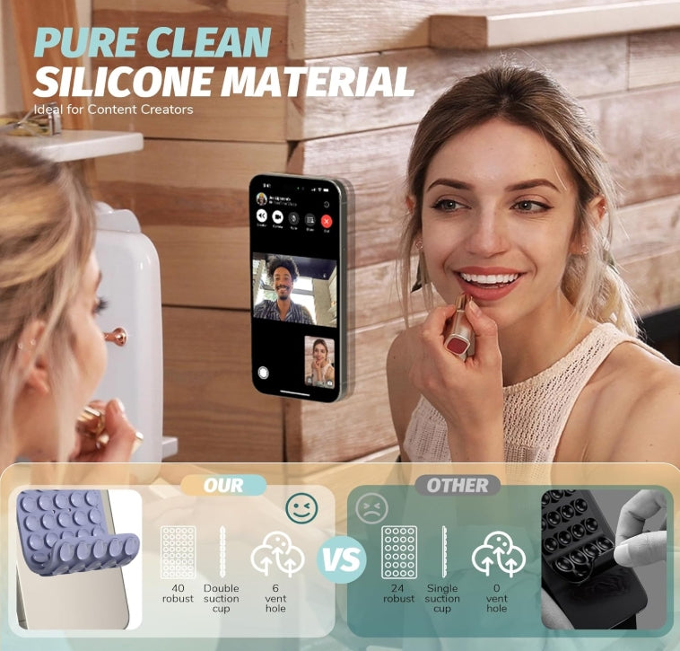 ¡El Soporte de Teléfono que se Pega a Todo! Selfies Sin Manos y Vídeos Estables al Instante 🚀📱 ✨