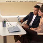 UGREEN Power Bank 20000mAh, 165W Salida Máx Batería Portátil con Retráctil Cable, Cargador Portátil Carga Rápida con Pantalla Digital Compatible con MacBook iPad iPhone 16/15/14 Xiaomi Galaxy