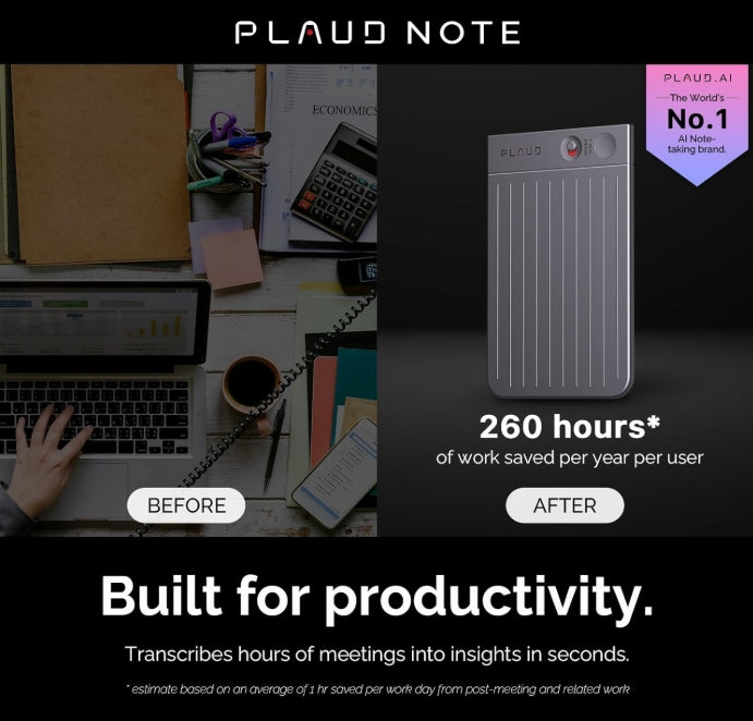 🧠PLAUD Grabadora de Voz Note IA