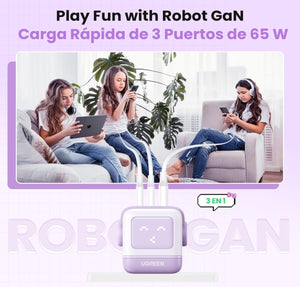 ⚡ ¡Carga Turbo en la Palma de tu Mano con UGREEN Nexode GaNRobot de 30W!