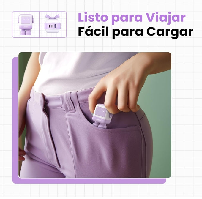 ⚡ ¡Carga Turbo en la Palma de tu Mano con UGREEN Nexode GaNRobot de 30W!