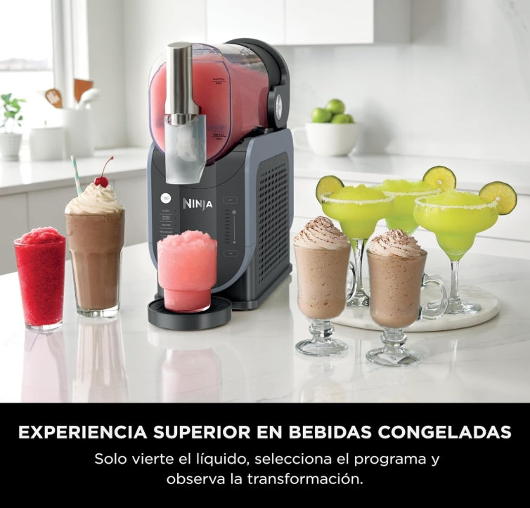 Ninja SLUSHi con Tecnología RapidChill, Máquina para Bebidas y Granizados Congelados, 2,6 L (88 oz), 5 Programas Automáticos, Ideal para Margaritas, Frappés y Más, Diseño Premium, Negro, FS301LAA