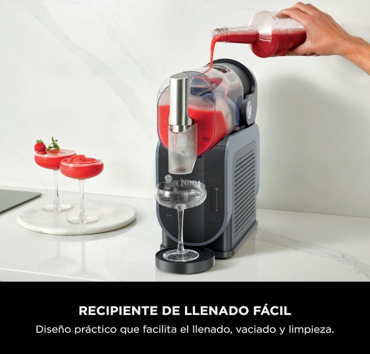 Ninja SLUSHi con Tecnología RapidChill, Máquina para Bebidas y Granizados Congelados, 2,6 L (88 oz), 5 Programas Automáticos, Ideal para Margaritas, Frappés y Más, Diseño Premium, Negro, FS301LAA
