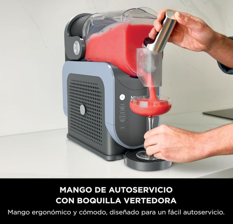 Ninja SLUSHi con Tecnología RapidChill, Máquina para Bebidas y Granizados Congelados, 2,6 L (88 oz), 5 Programas Automáticos, Ideal para Margaritas, Frappés y Más, Diseño Premium, Negro, FS301LAA