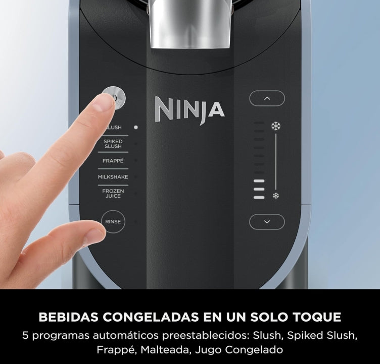 Ninja SLUSHi con Tecnología RapidChill, Máquina para Bebidas y Granizados Congelados, 2,6 L (88 oz), 5 Programas Automáticos, Ideal para Margaritas, Frappés y Más, Diseño Premium, Negro, FS301LAA