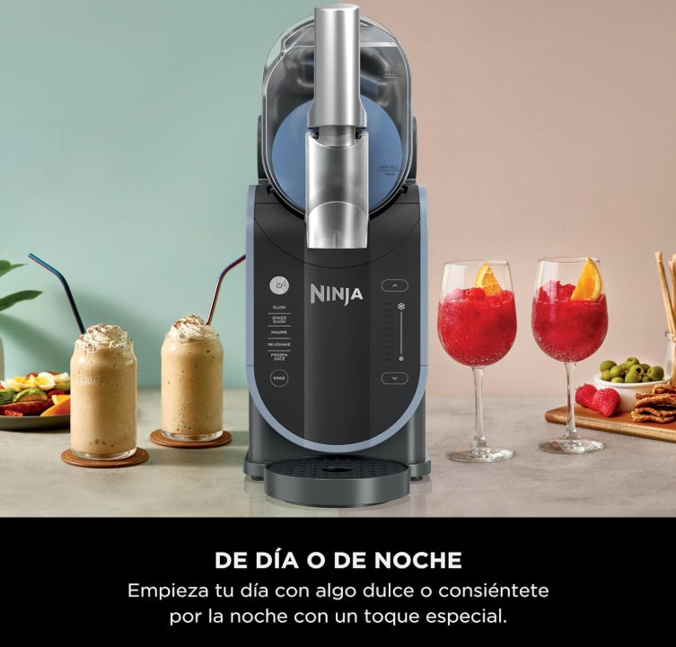 Ninja SLUSHi con Tecnología RapidChill, Máquina para Bebidas y Granizados Congelados, 2,6 L (88 oz), 5 Programas Automáticos, Ideal para Margaritas, Frappés y Más, Diseño Premium, Negro, FS301LAA