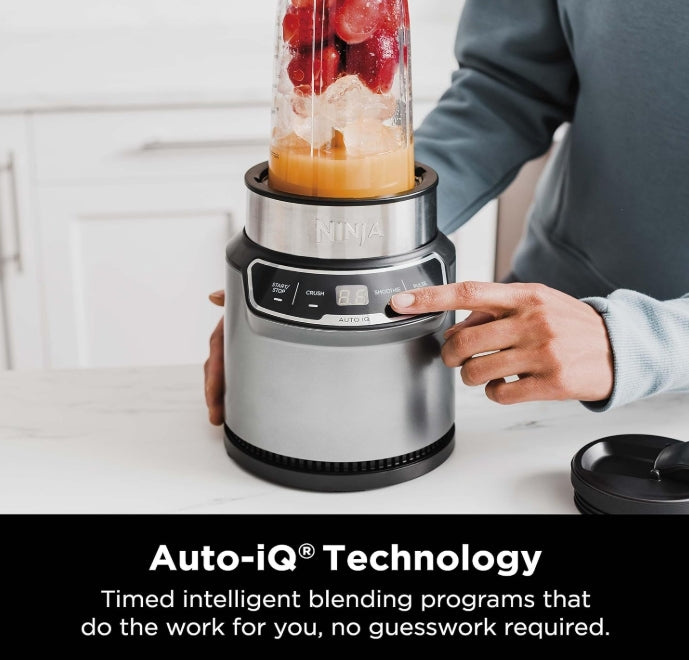 Ninja - Extractor de nutrientes, licuadora personal con 2 programas Auto-iQ | BN401