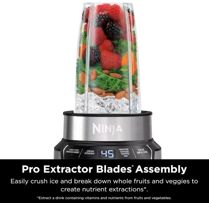 Ninja - Extractor de nutrientes, licuadora personal con 2 programas Auto-iQ | BN401