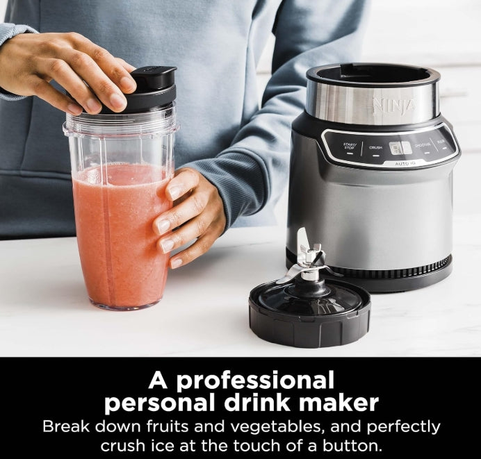 Ninja - Extractor de nutrientes, licuadora personal con 2 programas Auto-iQ | BN401