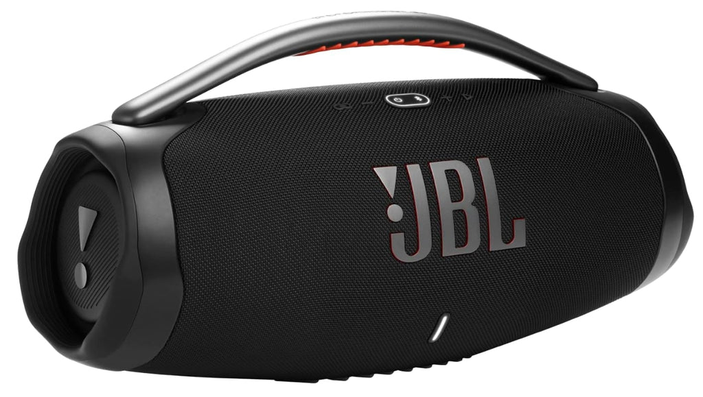 JBL Boombox 3 Bocina Portátil Bluetooth, 180W de Potencia, Reproducción 24 Horas, Resistente al Agua y Polvo IP67 - Negro