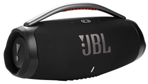 JBL Boombox 3 Bocina Portátil Bluetooth, 180W de Potencia, Reproducción 24 Horas, Resistente al Agua y Polvo IP67 - Negro