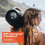 JBL Boombox 3 Bocina Portátil Bluetooth, 180W de Potencia, Reproducción 24 Horas, Resistente al Agua y Polvo IP67 - Negro