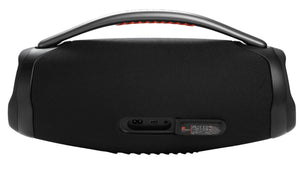 JBL Boombox 3 Bocina Portátil Bluetooth, 180W de Potencia, Reproducción 24 Horas, Resistente al Agua y Polvo IP67 - Negro