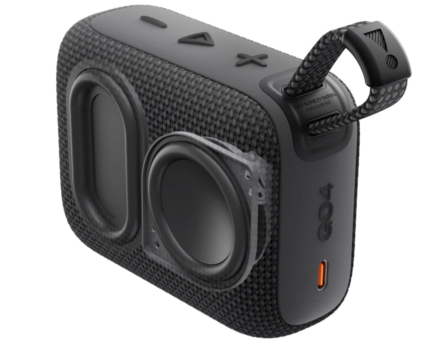 JBL Go 4 Bocina Portátil Bluetooth, 4.2W de Potencia, Reproducción 7 Horas, Resistente al Agua y al Polvo IP67 - Negro